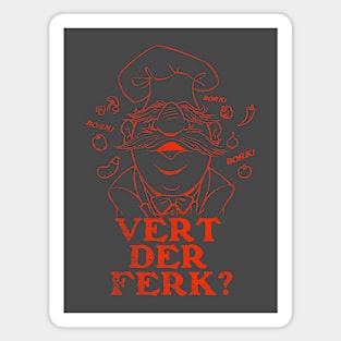 Vert Der Ferk - The Swedish Chef Retro Magnet